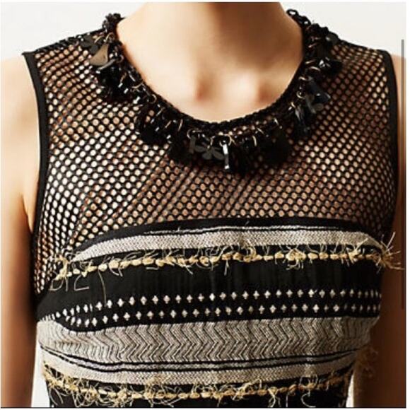 Anthropologie Tracy Reese Coco‎ Mesh Dress Size 8 - Picture 2 of 15